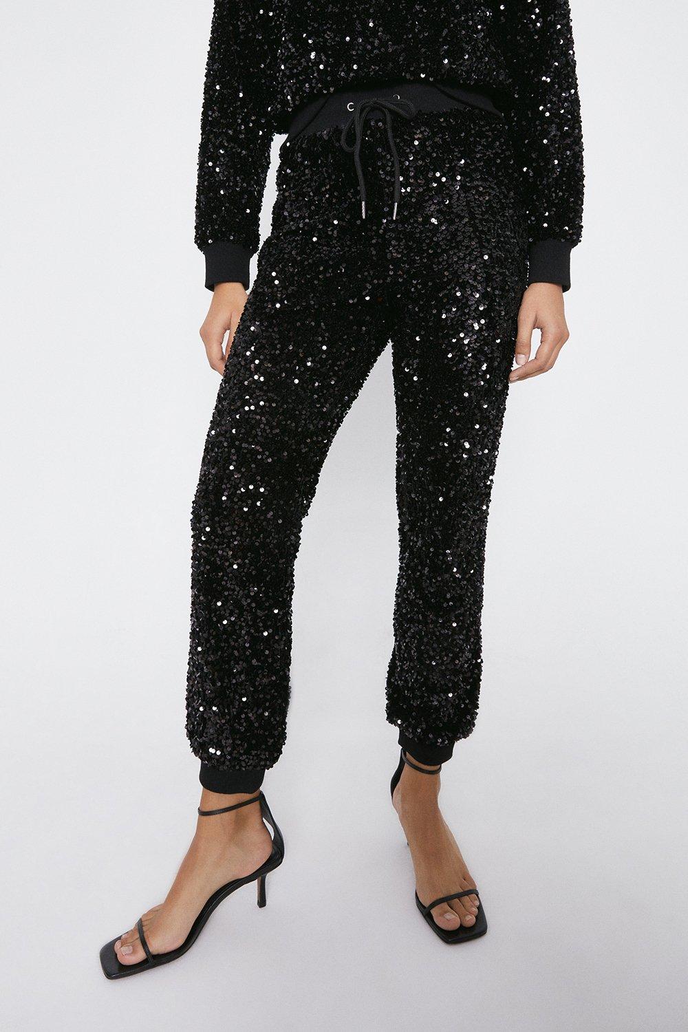 Sequin Joggers | Warehouse
